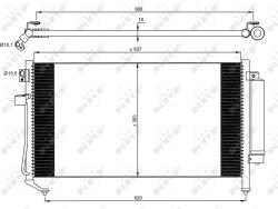 NRF Condensator, Climatizare 35869 Subaru Forester