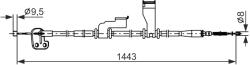 Bosch Cablu, Frana De Parcare 1987482836 Hyundai I10 I (1987482836)