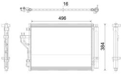 MAHLE Condensator, climatizare MAHLE BEHR *** PREMIUM LINE *** AC 43 000P (AC 43 000P)