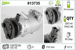 VALEO Compresor, climatizare VALEO RE-GEN REMANUFACTURED 813735 (813735)