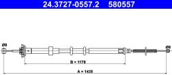 ATE Cablu, frana de parcare ATE 24.3727-0557.2 (24.3727-0557.2) - automobilus