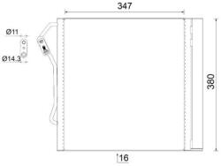 MAHLE Condensator, climatizare MAHLE BEHR AC 451 000S (AC 451 000S)