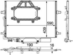 MAHLE Condensator, climatizare MAHLE BEHR *** PREMIUM LINE *** AC 453 000P (AC 453 000P)