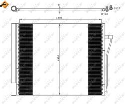 NRF Condensator, Climatizare 350077 Bmw 7 (350077)