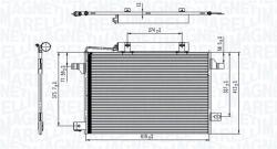 Magneti Marelli Condensator, climatizare MAGNETI MARELLI 350203745000 (350203745000) - automobilus