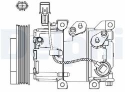 DELPHI Compresor, climatizare DELPHI CS20518 (CS20518)