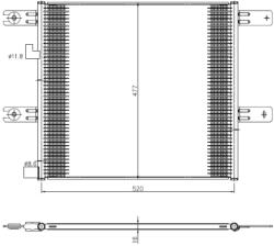 NRF Condensator, Climatizare 350508 Renault Trucks C/D Volvo Fe Ii
