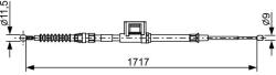 Bosch Cablu, frana de parcare BOSCH 1 987 482 644 (1 987 482 644)