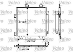 VALEO Condensator, climatizare VALEO 818014 (818014) - automobilus