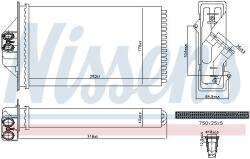 NISSENS Schimbător de căldură, încălzire habitaclu NISSENS 707293 (707293) - automobilus