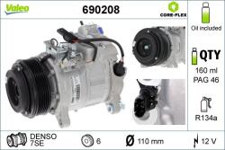 VALEO Compresor, climatizare VALEO CORE-FLEX 690208 (690208)