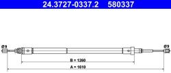 ATE Cablu, frana de parcare ATE 24.3727-0337.2 (24.3727-0337.2)