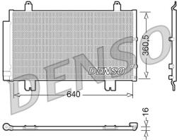 DENSO Condensator, climatizare DENSO DCN51005 (DCN51005) - automobilus