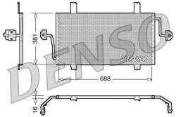 DENSO Condensator, climatizare DENSO DCN23016 (DCN23016) - automobilus