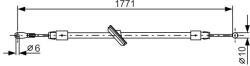 Bosch Cablu, frana de parcare BOSCH 1 987 482 030 (1 987 482 030) - automobilus
