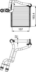 VALEO Schimbător de căldură, încălzire habitaclu VALEO 811536 (811536) - automobilus