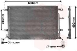 VAN WEZEL Condensator, climatizare VAN WEZEL 03005238 (03005238)