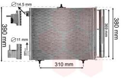 VAN WEZEL Condensator, climatizare VAN WEZEL 40005295 (40005295)