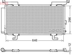 DENSO Condensator, climatizare DENSO DCN36004 (DCN36004) - automobilus