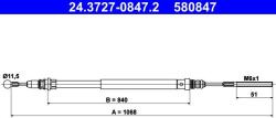 ATE Cablu, frana de parcare ATE 24.3727-0847.2 (24.3727-0847.2) - automobilus