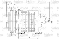 VALEO Compresor, climatizare VALEO NEW PART 700853 (700853)