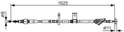 Bosch Cablu, frana de parcare BOSCH 1 987 482 094 (1 987 482 094) - automobilus