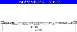 ATE Cablu, frana de parcare ATE 24.3727-1935.2 (24.3727-1935.2)