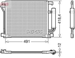 DENSO Condensator, climatizare DENSO DCN46025 (DCN46025) - automobilus