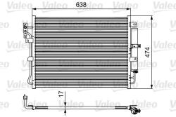 VALEO Condensator, climatizare VALEO 814424 (814424)