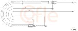 COFLE Cablu, frana de parcare COFLE 11.6600 (11.6600)
