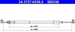 ATE Cablu, frana de parcare ATE 24.3727-0338.2 (24.3727-0338.2)