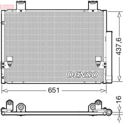 DENSO Condensator, climatizare DENSO DCN50057 (DCN50057) - automobilus
