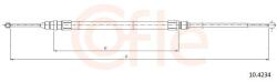 COFLE Cablu, frana de parcare COFLE 10.4234 (10.4234) - automobilus
