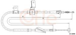 COFLE Cablu, frana de parcare COFLE 17.5045 (17.5045) - automobilus