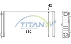 TITANX Schimbător de căldură, încălzire habitaclu TITANX HT179001 (HT179001)