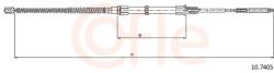 COFLE Cablu, frana de parcare COFLE 10.7405 (10.7405) - automobilus