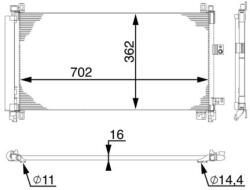 MAHLE Condensator, climatizare MAHLE BEHR AC 597 000S (AC 597 000S)