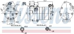 NISSENS Compresor, climatizare NISSENS ** FIRST FIT ** 891070 (891070)