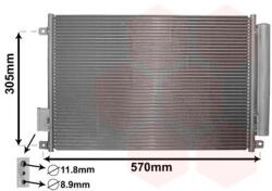 VAN WEZEL Condensator, climatizare VAN WEZEL 17005347 (17005347)
