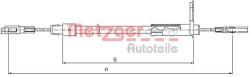 Metzger Autoteile Cablu, frana de parcare METZGER AUTOTEILE 10.9441 (10.9441)