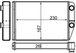 MAHLE Schimbător de căldură, încălzire habitaclu MAHLE BEHR AH 225 000S (AH 225 000S)