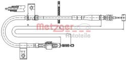 Metzger Autoteile Cablu, frana de parcare METZGER AUTOTEILE 17.5040 (17.5040)