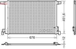 DENSO Condensator, climatizare DENSO DCN02008 (DCN02008)