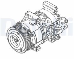 DELPHI Compresor, climatizare DELPHI CS20495 (CS20495)