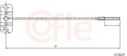 COFLE Cablu, frana de parcare COFLE 17.0127 (17.0127)