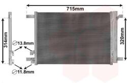 VAN WEZEL Condensator, climatizare VAN WEZEL 58005335 (58005335)