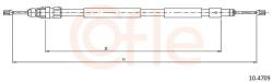 COFLE Cablu, frana de parcare COFLE 10.4709 (10.4709)