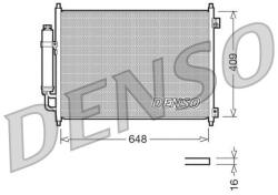 DENSO Condensator, climatizare DENSO DCN46001 (DCN46001) - automobilus
