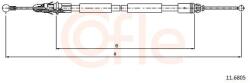 COFLE Cablu, frana de parcare COFLE 11.6805 (11.6805) - automobilus