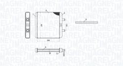 Magneti Marelli Schimbător de căldură, încălzire habitaclu MAGNETI MARELLI 350218521000 (350218521000) - automobilus